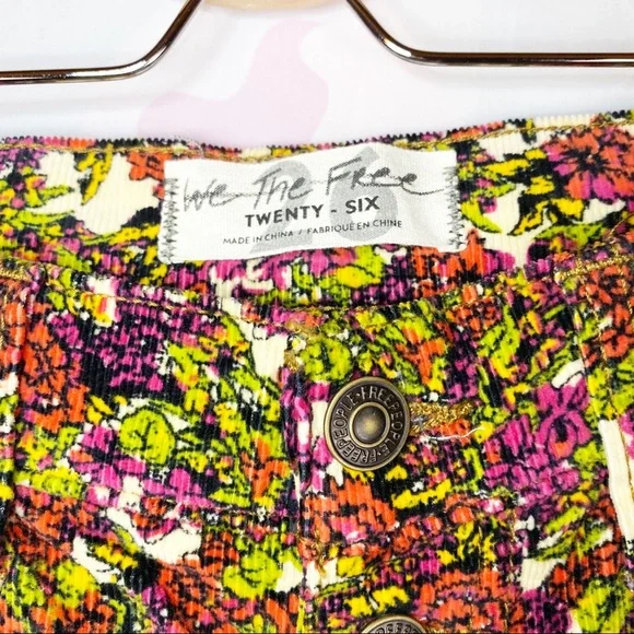 NEW Free People Sun Chaser Floral Skinny Pants - Picture 11 of 16